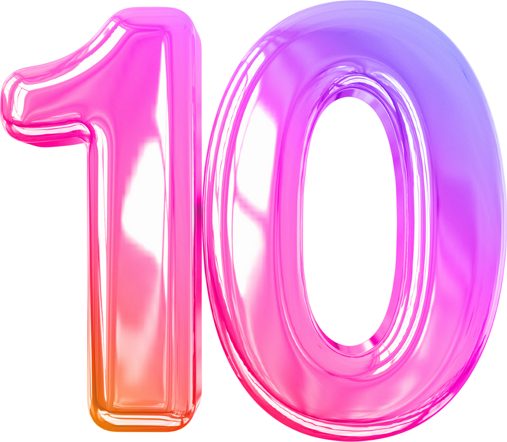 Number 10 gradient